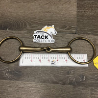 Med Hvy Loose Ring Snaffle Bit *gc/fair, dirt, residue, discolored/stained, chews, scratches
