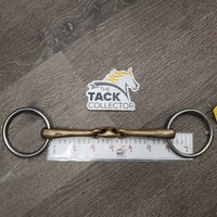 Low Port Weymouth Bit, chain, loose ring lozenge french link bradoon *vgc, clean, stains, scratches
