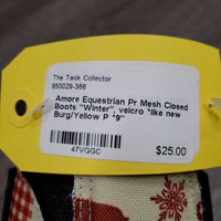 Pr Mesh Closed Boots "Winter", velcro *like new
