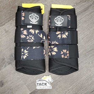 Pr Mesh Closed Boots, velcro *like new
