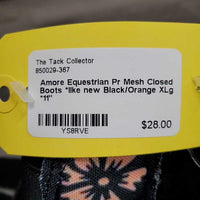 Pr Mesh Closed Boots, velcro *like new
