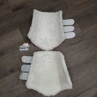 Pr Fleece Lined Closed Boots, velcro *like new