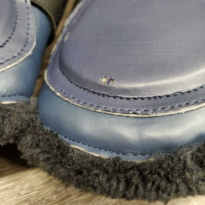 Pr Closed Boots, fleece lined, velcro *vgc, curled & peeled edges, clean, linty velcro