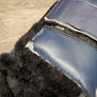 Pr Closed Boots, fleece lined, velcro *vgc, curled & peeled edges, clean, linty velcro
