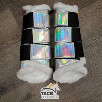 Pr Fleece Lined Closed Front Boots, velcro *like new, film