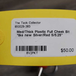 Med/Thick Plastic Full Cheek Bit *like new