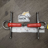 Thick Plastic Full Cheek Snaffle Bit *like new, v.mnr scratches & stains
