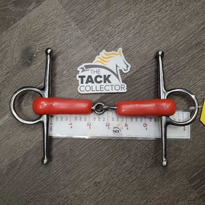 Thick Plastic Full Cheek Snaffle Bit *like new, v.mnr scratches & stains