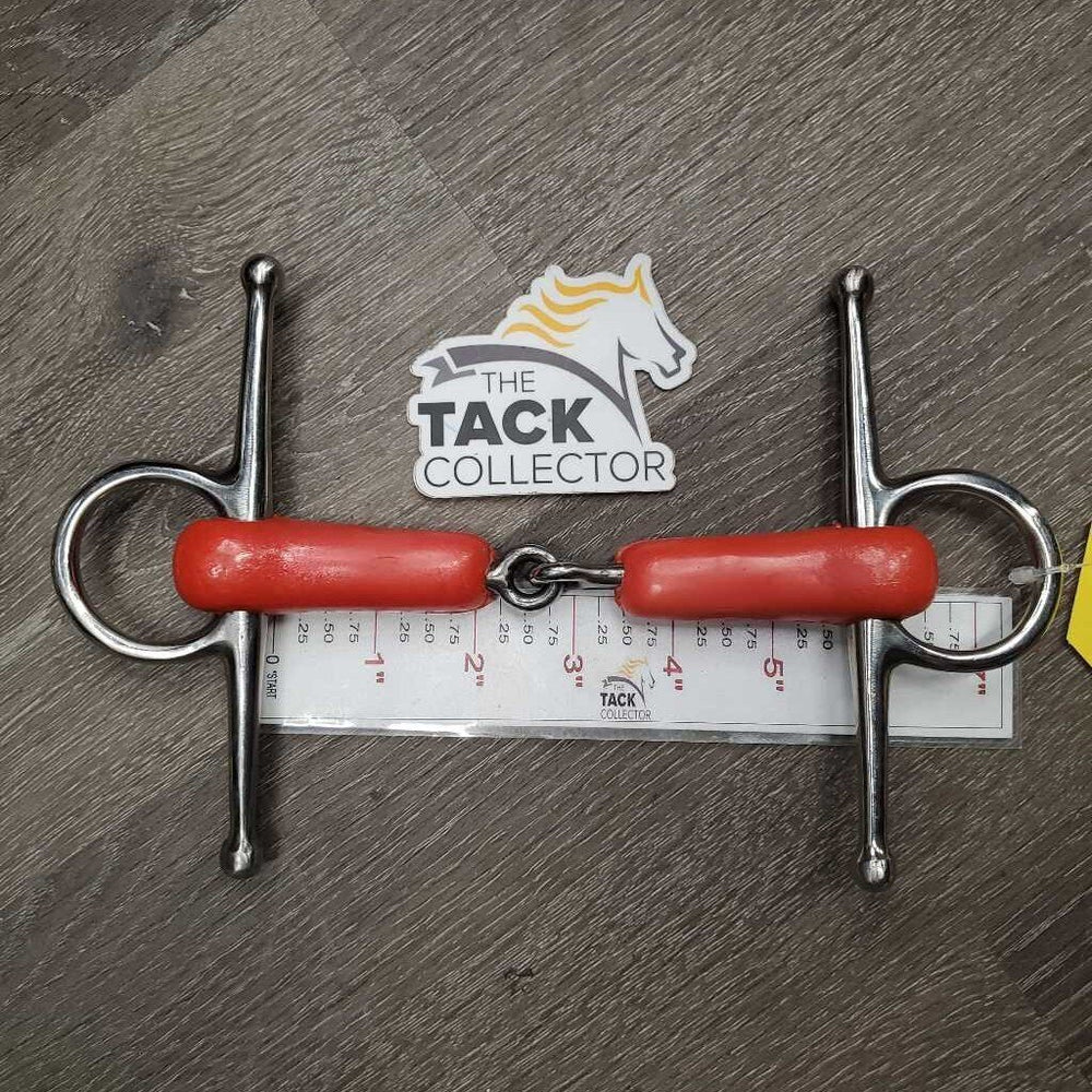 Thick Plastic Full Cheek Snaffle Bit *like new, v.mnr scratches & stains