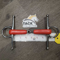 Thick Plastic Full Cheek Snaffle Bit *like new, v.mnr scratches & stains
