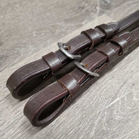 2 Leather Cheek Pieces, buckles *new
