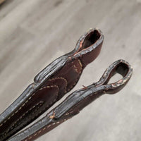 "Monostrap" Stirrup Leathers *xc/vgc, mnr dents & stains
