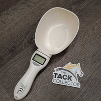 Dry Food Measuring Scoop, attached Scale, detachable Handle *WORKS, like new, clean
