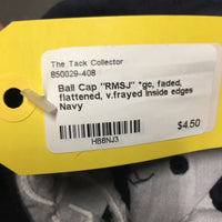 Ball Cap "RMSJ" *gc, faded, flattened, v.frayed inside edges
