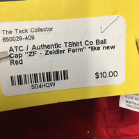 Ball Cap "ZF - Zeidler Farm" *like new
