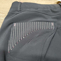 EuroSeat Breeches, Bling, Heart Sticky Knees *xc/vgc, v.mnr snags & stain
