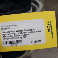 Hvy Winter Blanket, 0 legs/tail *vgc, wpf, mnr snags, rubs, dirt, fade, stains, repairs
