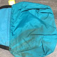Hvy Cordura Saddle Trail Bags, zippers *gc, older, outside: v.stained & dirty
