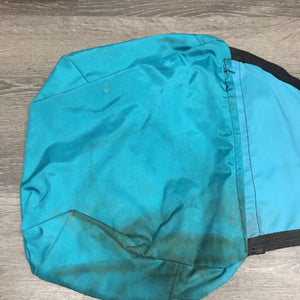 Hvy Cordura Saddle Trail Bags, zippers *gc, older, outside: v.stained & dirty