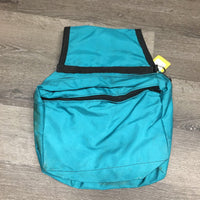 Hvy Cordura Saddle Trail Bags, zippers *gc, older, outside: v.stained & dirty
