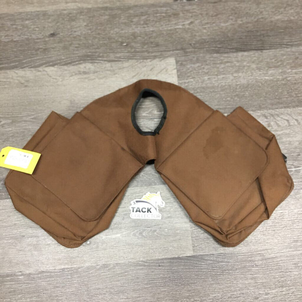 Light Cordura Horn Saddle Trail Bags *vgc, clean, older? mnr dirty edges & stains?, no straps