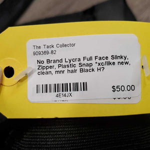 Lycra Full Face Slinky, Zipper, Plastic Snap *xc/like new, clean, mnr hair
