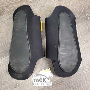 Closed Neoprene Front Boots, velcro *gc, clean, rips, v.hairy velcro, holes, scrapes, pilly edges, stains