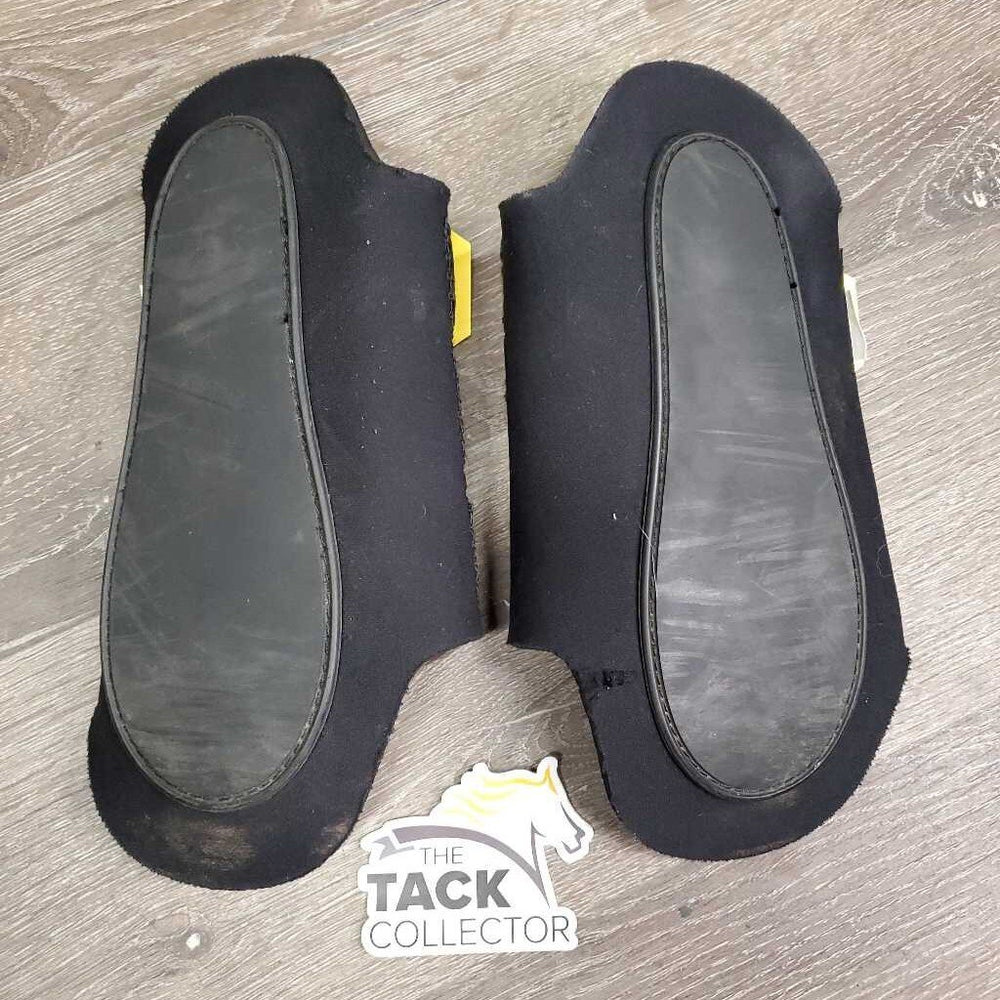 Closed Neoprene Front Boots, velcro *gc, clean, rips, v.hairy velcro, holes, scrapes, pilly edges, stains