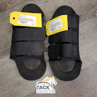 Closed Neoprene Front Boots, velcro *gc, clean, rips, v.hairy velcro, holes, scrapes, pilly edges, stains