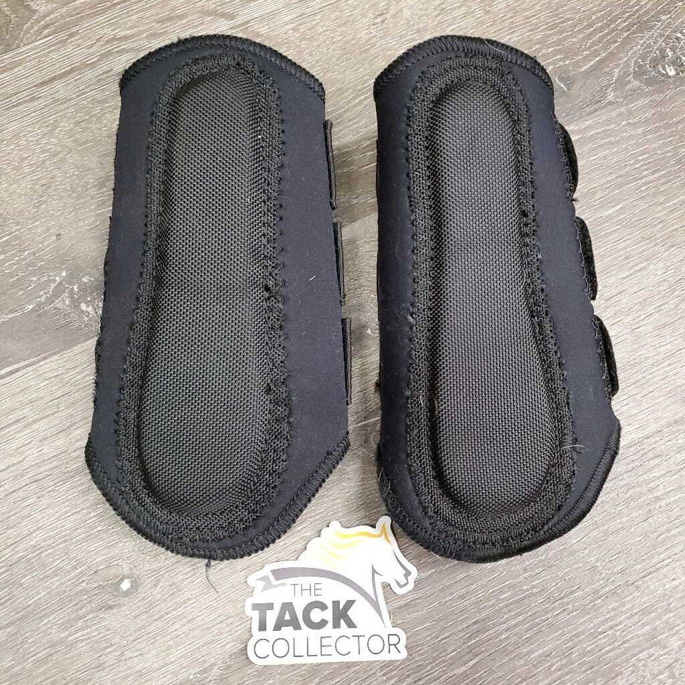 Closed Neoprene Front Boots, velcro *vgc, clean, mnr stain, loose thread, hair & edge rubs
