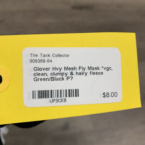Hvy Mesh Fly Mask *vgc, clean, clumpy & hairy fleece