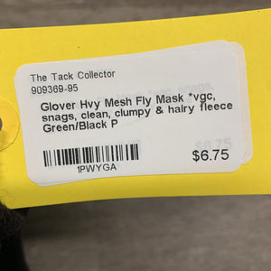 Hvy Mesh Fly Mask *vgc, snags, clean, clumpy & hairy fleece