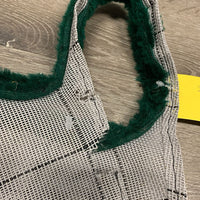 Hvy Mesh Fly Mask *xc/fair, clean, holes, torn & slices, frayed edges, stain, curled & hairy velcro
