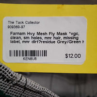 Hvy Mesh Fly Mask *vgc, clean, sm holes, mnr hair, missing label, mnr dirt?residue