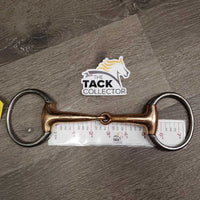 Thick Hvy Jointed Eggbutt Bit *gc, chewed, stains, clean, rubs, residue
