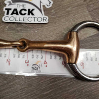 Thick Hvy Jointed Eggbutt Bit *gc, chewed, stains, clean, rubs, residue
