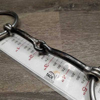 Thin Sweet Iron Jointed Western Loose Ring Bit *gc, clean, scuffs, scratches, rubs & chews

