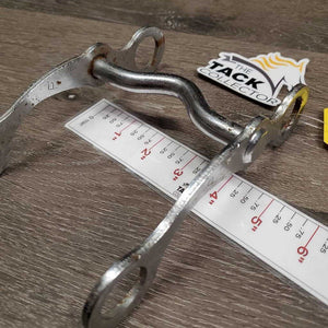 SS Aluminum Western Curb Bit *gc, clean, v.scuffed, rusty
