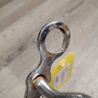 SS Aluminum Western Curb Bit *gc, clean, v.scuffed, rusty
