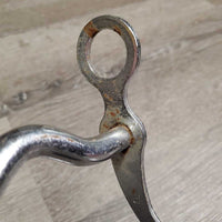 SS Aluminum Western Curb Bit *gc, clean, v.scuffed, rusty

