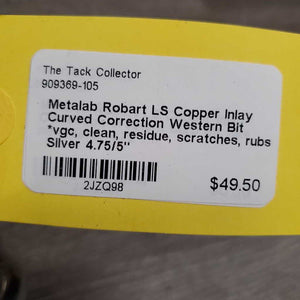 LS Copper Inlay Curved Correction Western Bit *vgc, clean, residue, scratches, rubs