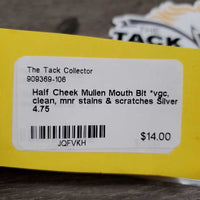 Half Cheek Mullen Mouth Bit *vgc, clean, mnr stains & scratches