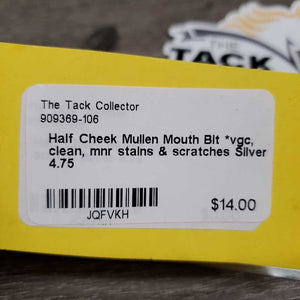 Half Cheek Mullen Mouth Bit *vgc, clean, mnr stains & scratches