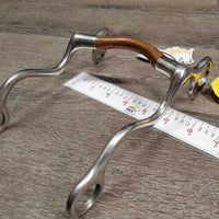 Hi Port Tongue Relief LS Western Curb Bit *gc, clean, chewes, scratches, stains
