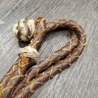 Vintage? Braided Leather & Rawhide Four Plait Vaquero - Californio Show Hobbles *vgc, rubs, suede out pieces
