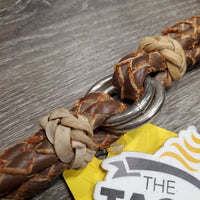 Vintage? Braided Leather & Rawhide Four Plait Vaquero - Californio Show Hobbles *vgc, rubs, suede out pieces
