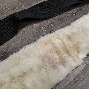 Light Nylon Web & Fleece Lined Synthetic Lungeing Surcingle, Girth, 10 Rings *gc, dirt, faded, stains, mnr frayed holes, rust