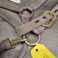 Thick Nylon Halter, adj, snap *fair, v.dirty, v.stains, v.faded, frayed holes, snags, rubs