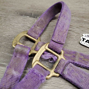 Thick Hvy Nylon Halter *fair, v.frayed, snags, stains, faded, rubs, threads