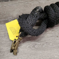 Nylon Lead Rope, small brass alligator snap *gc, rubs, frays, snags, hair